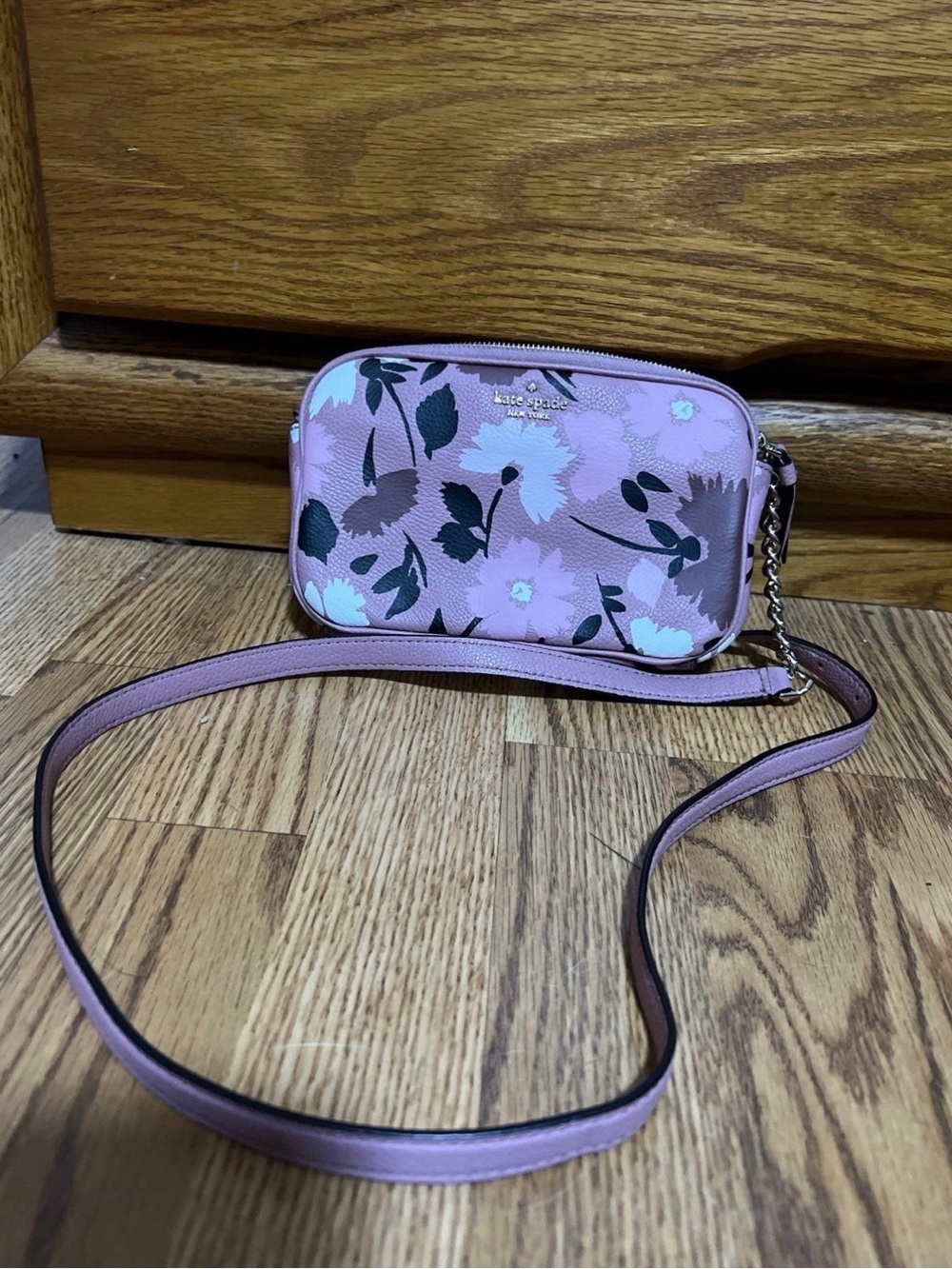 kate spade Pink Floral Crossbody Camera Bag